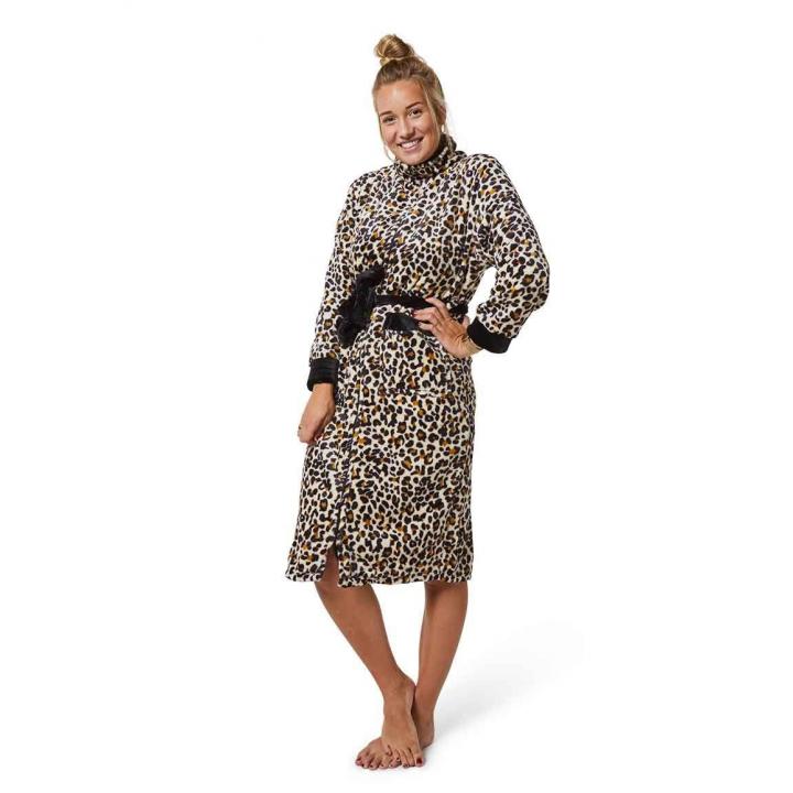 fleecebadjas-panter-rits