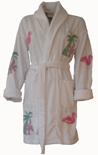 Badjas met palmbomen - One Size Kort