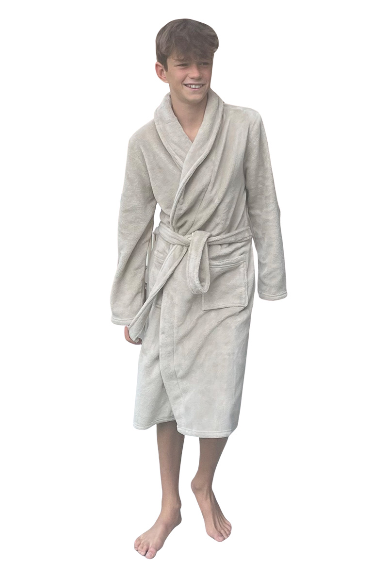 Zand kinderbadjas fleece
