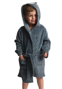 Dino kinderbadjas jongens - fleece