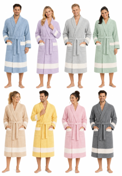 Hamam badjas - Peshtemal badjas van katoen - unisex