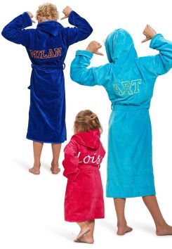 Kinder-badjas met naam