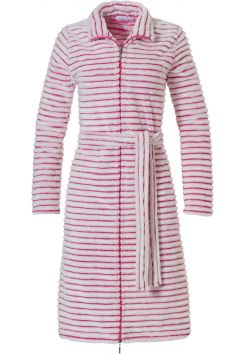 Pastunette rits badjas - roze streepmotief