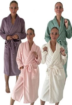 LingaDore badjas dames - fleece - 4 trendy kleuren