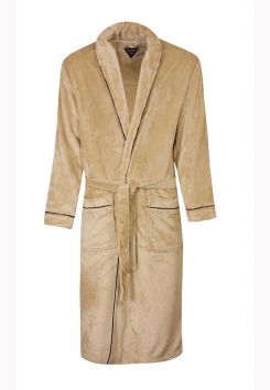 beige badjas heren