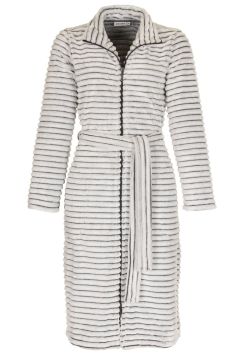 Ribbel damesbadjas rits - fleece - Pastunette