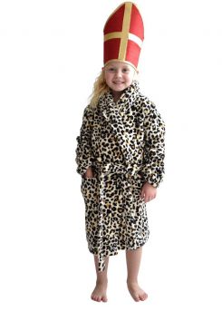 Kinderbadjas pantermotief fleece – Badrock kids 