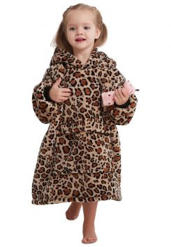 Panterprint kindersnuggie fleece - mt. 104 t/m 134