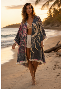 Kimono Badjas Dames Sauna – Spirit Moon