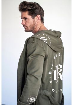 D-Robe luxe badjas met capuchon - groen
