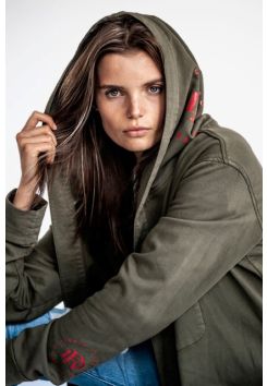 D-Robe luxe badjas met capuchon - groen