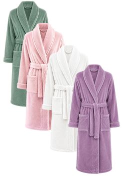 Lingadore badjas dames - fleece - wafel