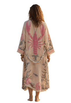 Strand kimono van katoen - Big Lobster