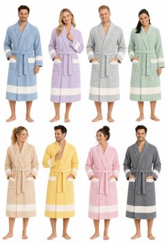 Hamam badjas - Peshtemal badjas van katoen - unisex