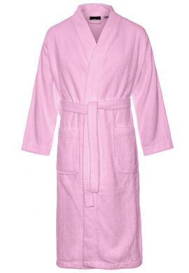 Badstof kimono lichtroze – sauna - Comvie