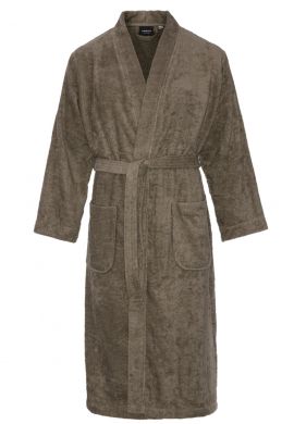 Badstof kimono taupe – sauna - Comvie
