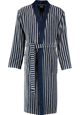 Katoenen heren kimono strepen - sauna - Cawo