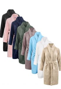 Borduren van fleece kinderbadjassen - unisex - Relax Company