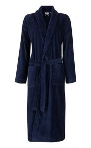 Marineblauwe badjas