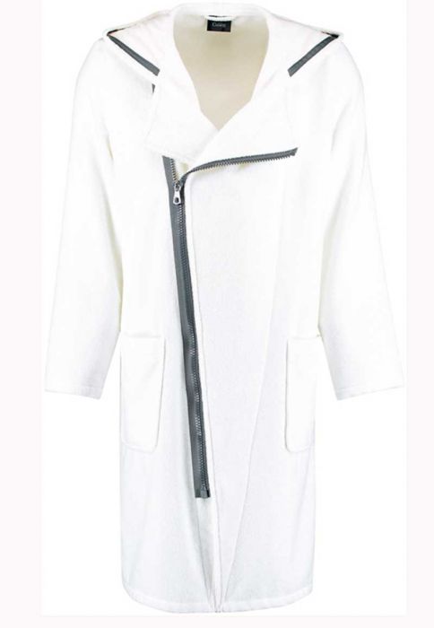 Herenbadjas met capuchon, 100% Katoenen, Heren Maat: L, Unisex Maat: L-XL, Marine