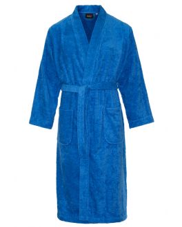 Badstof kimono kopen - blauw