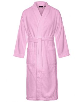 Badstof kimono lichtroze – sauna - Comvie