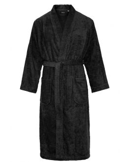 Badstof kimono zwart – sauna - Comvie