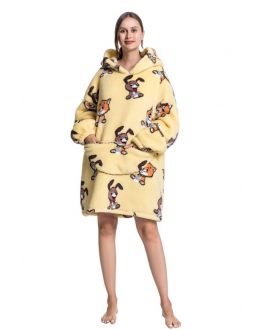 Snuggie fleece met hoodie – honden & katten