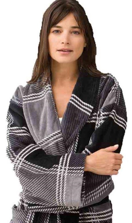 Zwarte badjas McGregor - L