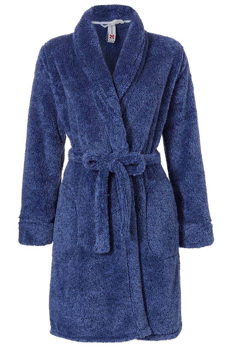 Korte badjas van fleece-2xl