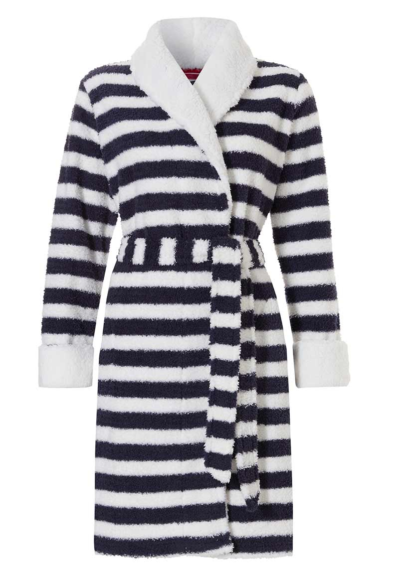 Rebelle damesbadjas streep-2xl