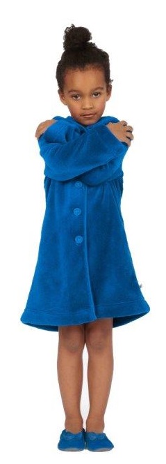 Woody kinderbadjas blauw - 4 jaar